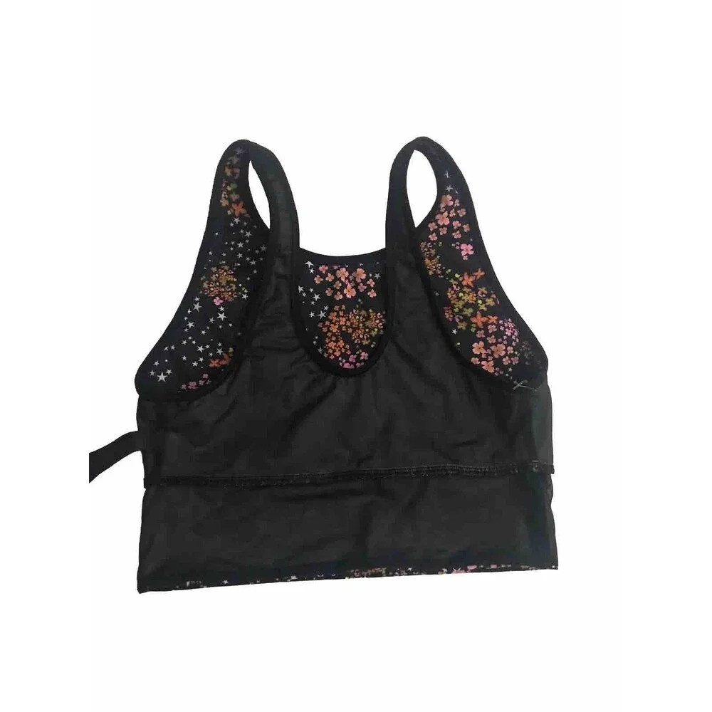 Victoria Sport Black Floral Tan/k Bra Size XS/XP